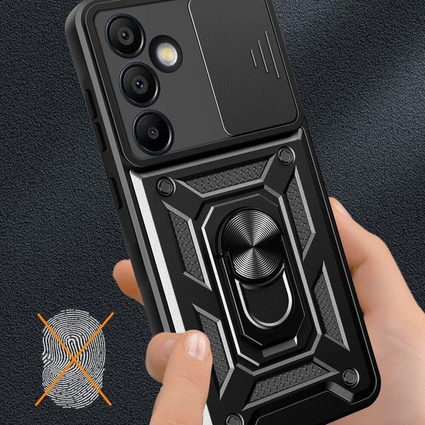 PC + TPU чохол Camshield Armor для Samsung Galaxy S24 FE / чорний 097657 фото