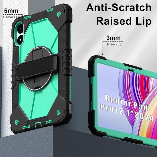 Чехол Protective force на Xiaomi Redmi Pad Pro (12.1") / бирюзовый 097768 фото