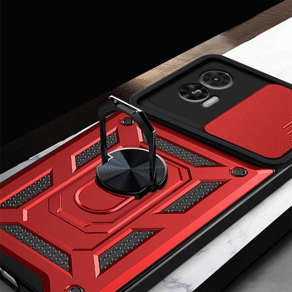 PC + TPU чохол Camshield armor для Motorola Edge 30 Neo / червоний 089379 фото