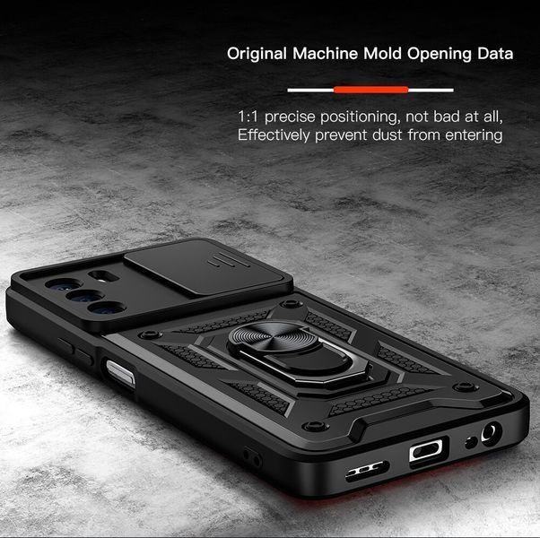 PC + TPU чехол Camshield Armor для Infinix Zero 5G / черный 089228 фото