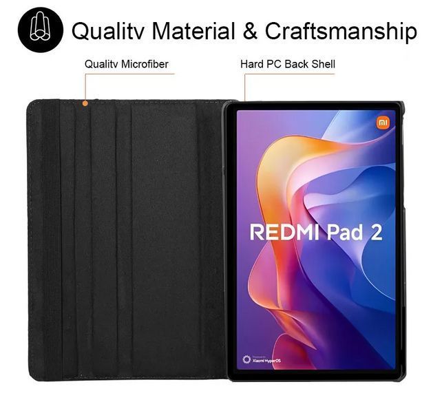 Чехол книжка 360 на Xiaomi Redmi Pad 2 (11") / синий 100302 фото