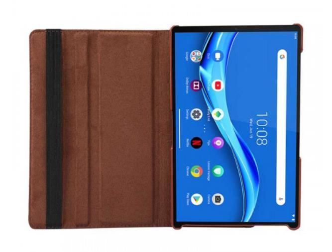 Кожаный чехол книжка 360 для Lenovo Tab M10 (3rd Gen) 10.1" / коричневый 097569 фото