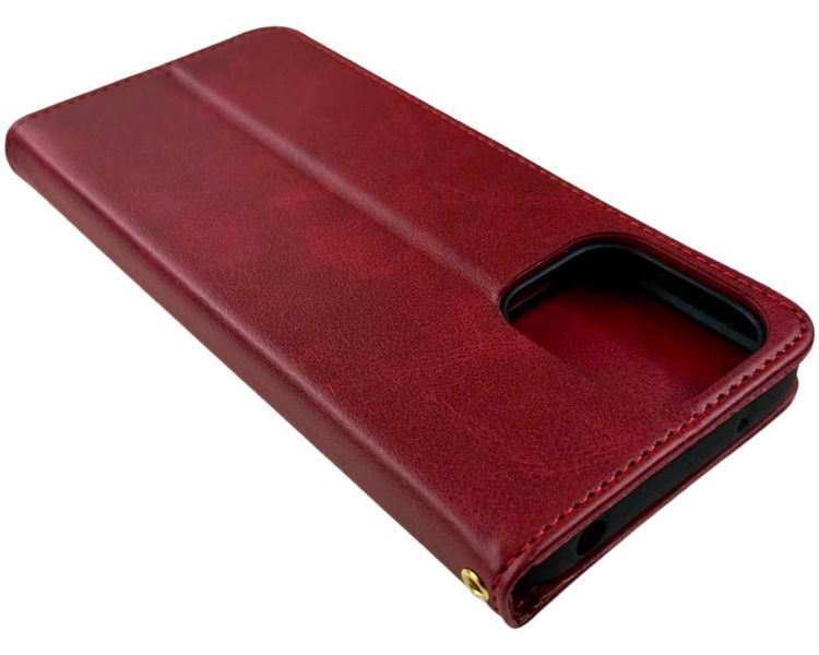 Чехол книжка Amsterdam для Xiaomi Redmi 12 красный 091232 фото