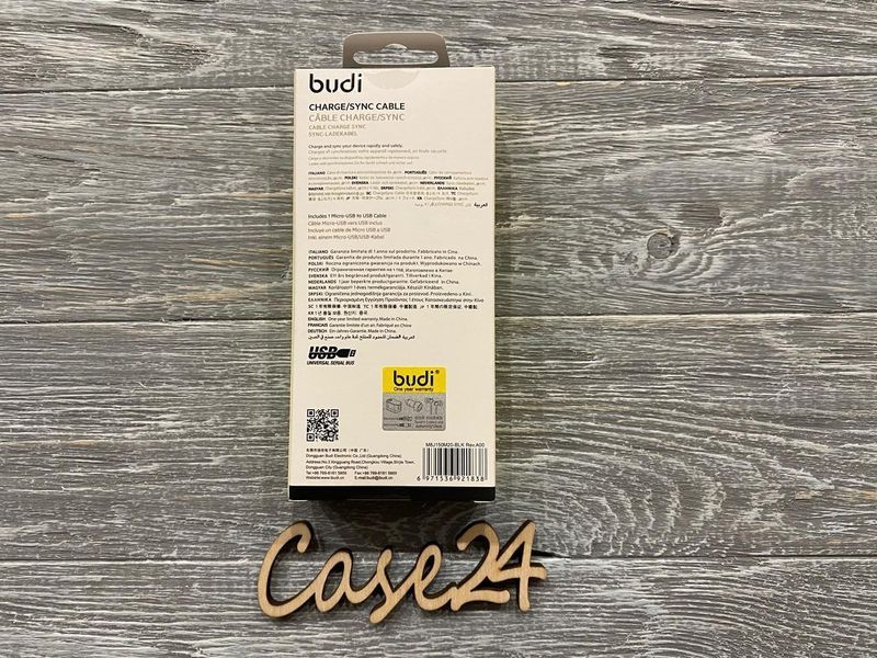 Кабель Budi на Micro-usb (20 см) 81568 фото