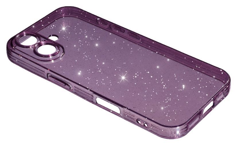 Чохол силіконовий Clear Shine на iPhone 16 / фіолетовий 203219 фото