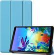 Кожаный чехол книжка Crazy Horse на планшет Samsung Galaxy Tab S10 FE Plus (13.1") / голубой