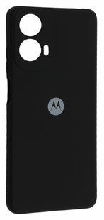 Чехол силиконовый Soft touch для Motorola G24 / (black) 200034 фото