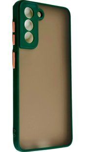 TPU чохол накладка Matte Color Case для Samsung Galaxy S21 темно-зелений 092190 фото