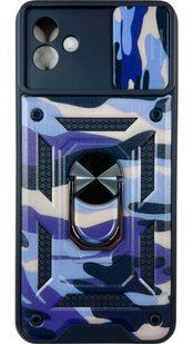 PC + TPU чехол Camo для Samsung Galaxy A04 (на самсунг а04) фиолетовый 087107 фото