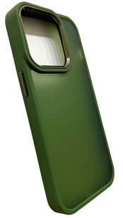 TPU чохол Metal Bezel на iPhone 14 Pro (на айфон 14 про) хакі 086454 фото