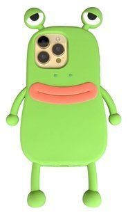 Силиконовый 3D чехол Sleepy Snail для iPhone 15 Pro Max / зеленый 098910 фото