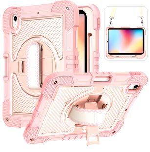 PC + TPU чехол Carbon Armor Cover Tablet на Samsung Galaxy Tab S7 / Tab S8 (11") / розовый 097697 фото