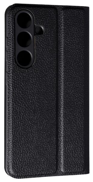 Шкіряний чохол книжка Fibra case на Samsung Galaxy S25 Plus / чорний 202115 фото