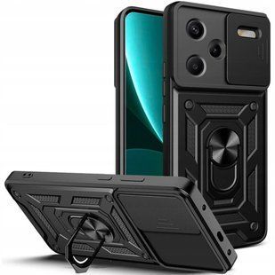 PC + TPU чохол Camshield armor для Xiaomi Redmi Note 13 Pro Plus (5G) / чорний 096560 фото