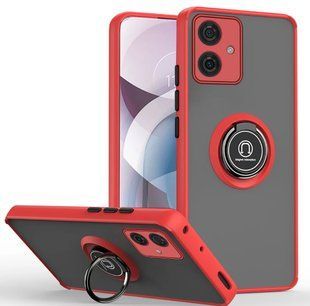 TPU чохол накладка Matte Ring Magnit для Motorola G54 червоний 094796 фото