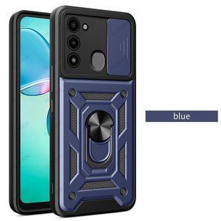 PC + TPU чехол Camshield Armor для Tecno Spark 8C / синий 093612 фото
