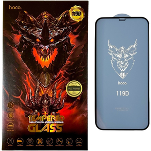 Защитное стекло Hoco DG1 на iPhone 12 Pro Max (на айфон 12 про макс) черный 085289 фото
