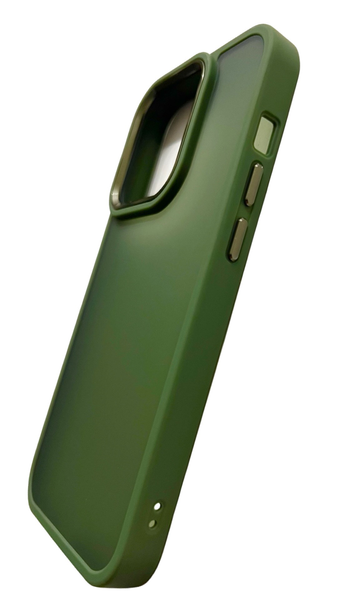 TPU чохол Metal Bezel на iPhone 14 Pro (на айфон 14 про) хакі 086454 фото