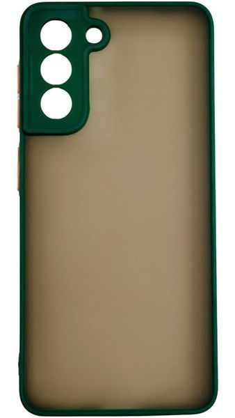 TPU чохол накладка Matte Color Case для Samsung Galaxy S21 темно-зелений 092190 фото