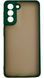 TPU чохол накладка Matte Color Case для Samsung Galaxy S21 темно-зелений 092190 фото 3