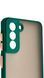 TPU чохол накладка Matte Color Case для Samsung Galaxy S21 темно-зелений 092190 фото 2