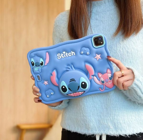 Чехол Stitch case на планшет Apple iPad 10.2 (2021 / 2020 / 2019) / голубой 098634 фото
