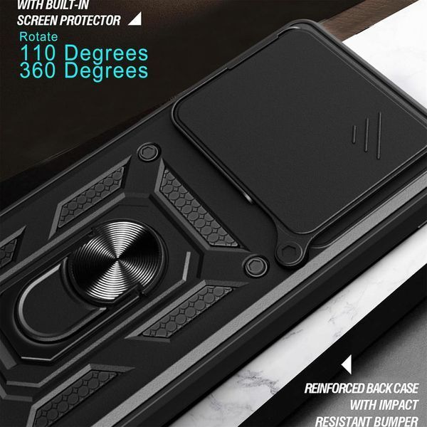 PC + TPU чехол Camshield armor для Xiaomi 15T / черный 100668 фото