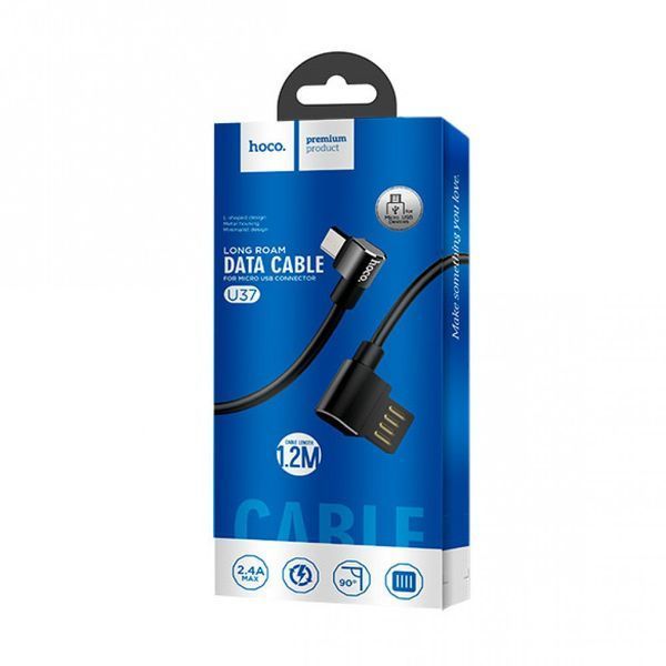 Hoco U37 Long Roam Micro USB Cable (1.2m) (2 цвета) 16899 фото