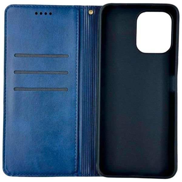 Чехол книжка Amsterdam для Xiaomi Redmi 12 синий 091233 фото