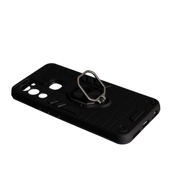 PC + TPU чехол New Transformer для Infinix Hot 12i черный 088330 фото