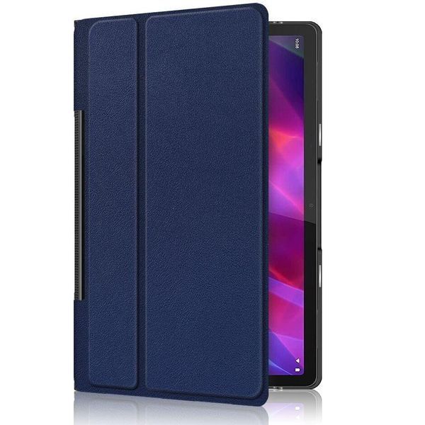 Шкіряний чохол-книжка Crazy Horse для Lenovo Yoga Tab 11 синій 093958 фото