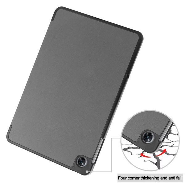 Шкіряний чохол-книжка Crazy Horse для Oppo Pad Air сірий 090033 фото