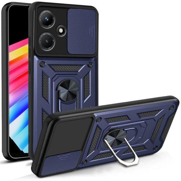 PC + TPU чехол Camshield Armor для Infinix Hot 30i / синий 092040 фото