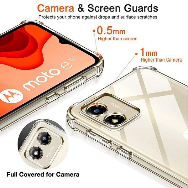 Чехол накладка WXD для Motorola E13 / прозрачный 89734 фото