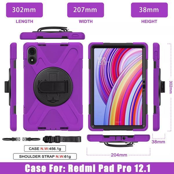 Чохол Carbon Armor Cross Tablet на планшет Xiaomi Redmi Pad Pro (12.1")/фіолетовий 098544 фото