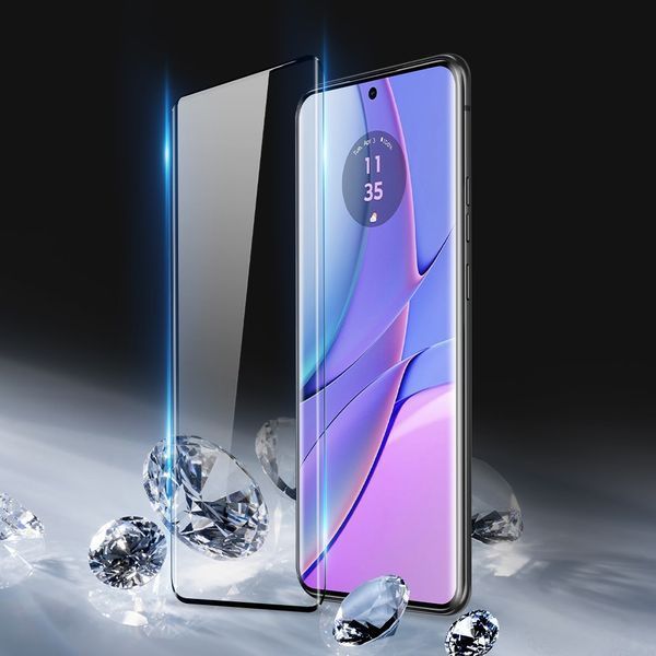 Захисне скло для Motorola Edge 40 чорне (3D) 094093 фото