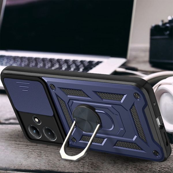 PC + TPU чехол Camshield Armor для Infinix Hot 30i / синий 092040 фото