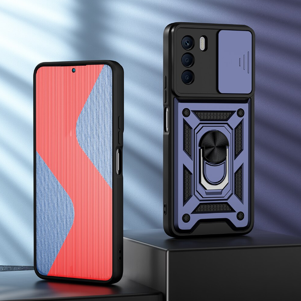 PC + TPU чехол Camshield Armor для Infinix Zero 5G / синий 089229 фото