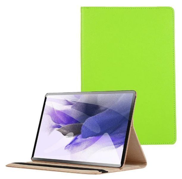 Шкіряний чохол книжка 360 для Samsung Galaxy Tab S10 FE (10.9") / зелений 202892 фото