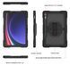 PC + TPU чехол Carbon Armor Cover Tablet на Samsung Galaxy Tab S9 (11") / фиолетовый+бирюзовый 097706 фото 5
