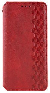 Шкіряний чохол книжка Cubic для Poco C75 / червоний 201228 фото