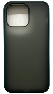 TPU чохол Matte Color Case (TPU) на iPhone 14 Pro Max (на айфон 14 про макс) темно-зелений 086260 фото