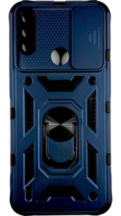 PC + TPU чохол Camshield armor для Motorola E7i (на мото е7) синій 85872 фото
