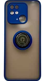 Чехол для Matte Ring Magnit для Xiaomi Redmi 10C (редми 10ц) синий 086357 фото