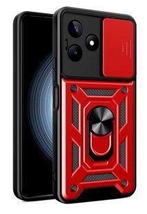 PC + TPU чехол Camshield Armor для Realme Note 50 / красный 097675 фото