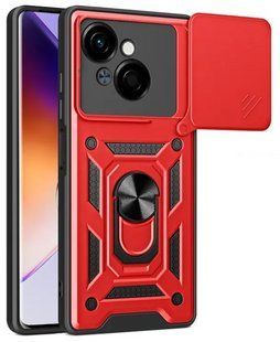 PC + TPU чехол Camshield Armor для Tecno Spark Go 1 (KL4) / красный 201673 фото
