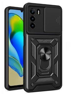 PC + TPU чохол Camshield armor для ZTE Blade V40 Vita чорний 095619 фото