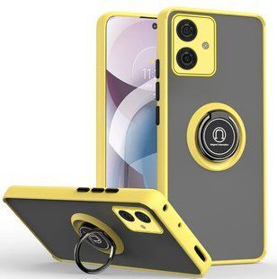 TPU чохол накладка Matte Ring Magnit для Motorola G54 жовтий 094797 фото
