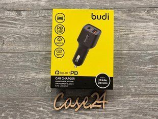 Автомобильное зарядное устройство Budi (18W Type-c + quick charger 3.0) с LED индикатором (M8J065T) 81776 фото