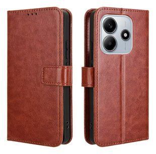 Чехол книжка Book case для Poco M7 Pro (5G) / коричневый 204344 фото